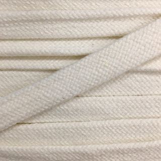 Bawełniany sznur płaski 13 mm cream