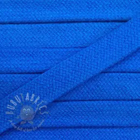 Bawełniany sznur płaski 13 mm blue