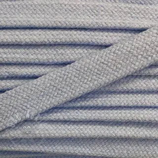 Bawełniany sznur płaski 13 mm light blue