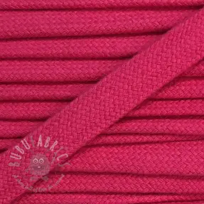 Bawełniany sznur płaski 13 mm dark pink