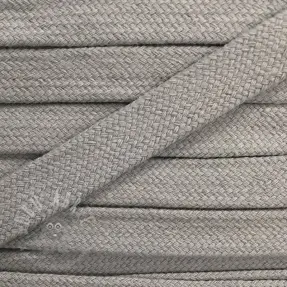 Bawełniany sznur płaski 13 mm light grey