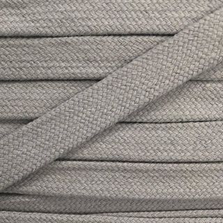 Bawełniany sznur płaski 13 mm light grey