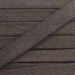 Bawełniany sznur płaski 13 mm dark grey