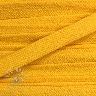Bawełniany sznur płaski 13 mm yellow