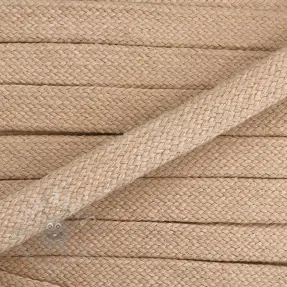 Bawełniany sznur płaski 15 mm beige