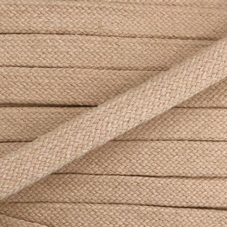 Bawełniany sznur płaski 15 mm beige