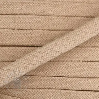 Bawełniany sznur płaski 15 mm beige