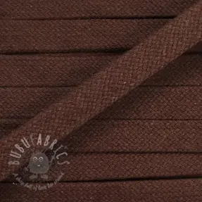 Bawełniany sznur płaski 15 mm choco
