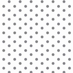 Tkanina bawełniana Dots white/grey