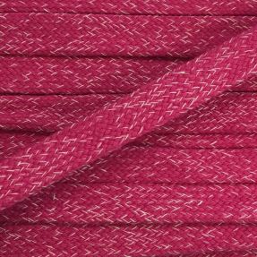 Bawełniany sznur płaski 15 mm melange fuchsia