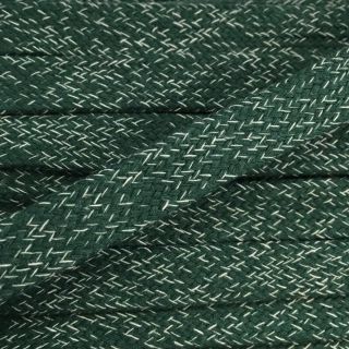 Bawełniany sznur płaski 15 mm melange green