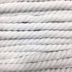 Bavlnená šnúra točená 12 mm biela