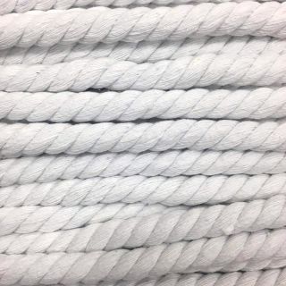 Bawełniany sznur 12 mm white