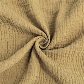 Muślin double gauze beige ORGANIC