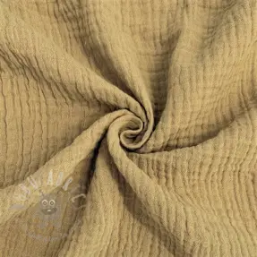 Muślin double gauze beige ORGANIC