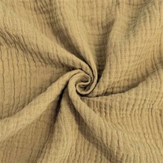 Muślin double gauze beige ORGANIC