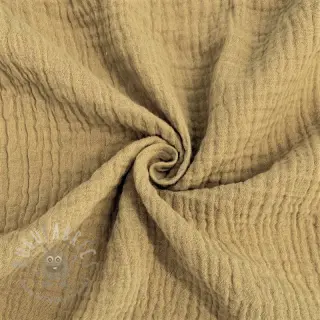 Muślin double gauze beige ORGANIC