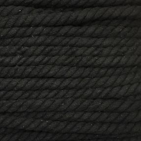 Bavlnená šnúra točená 12 mm čierna