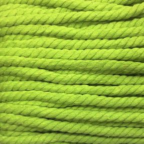 Bavlnená šnúra točená 12 mm limetka