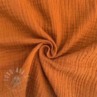Muślin double gauze brique ORGANIC
