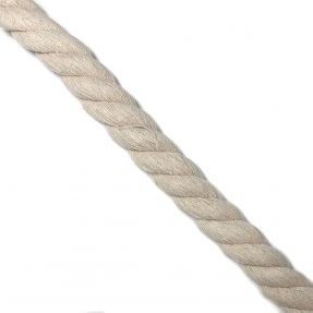 Bavlnená šnúra točená 2,5 cm cream