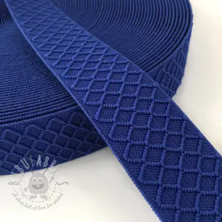 Guma gładka 4 cm Rhombus blue