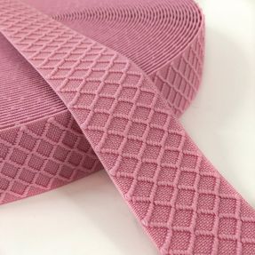 Guma gładka 4 cm Rhombus light pink