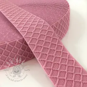 Guma gładka 4 cm Rhombus light pink