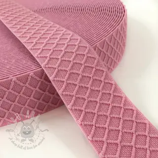 Guma gładka 4 cm Rhombus light pink