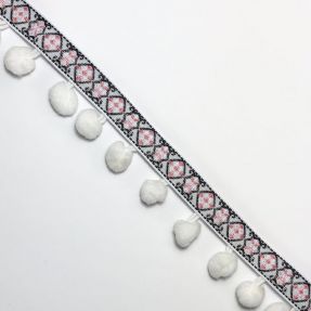 Lemovacia bambuľka JACQUARD white