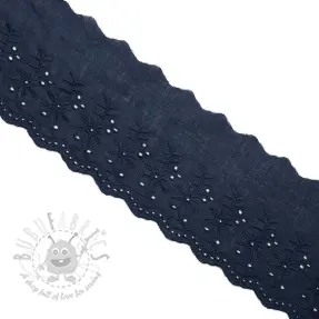 Koronka Double flower dark blue