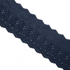 Krajka Double flower dark blue