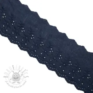 Koronka Double flower dark blue