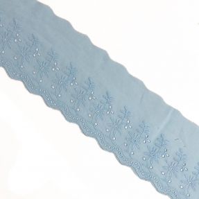 Koronka Double flower light blue
