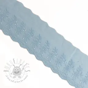 Koronka Double flower light blue