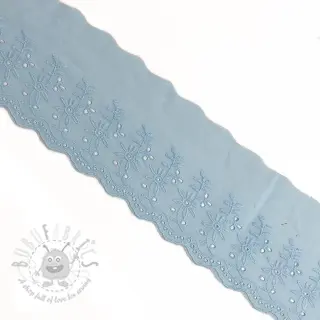 Koronka Double flower light blue