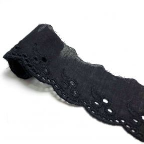 Koronka Flower black