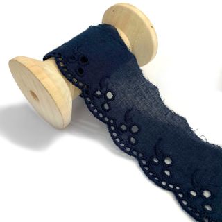 Koronka Flower dark blue