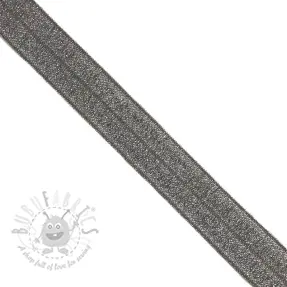 Lamówka elastyczna brokatowa 20 mm anthracite