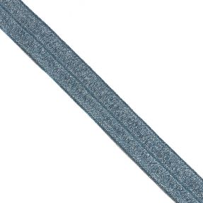 Lamówka elastyczna brokatowa 20 mm dark blue