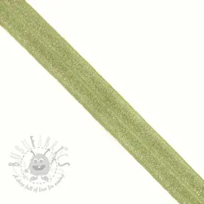 Guma lamówkowa glitter 20 mm lime