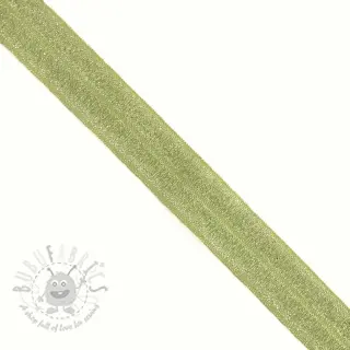 Guma lamówkowa glitter 20 mm lime