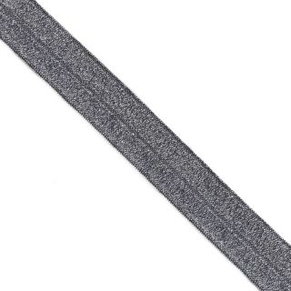 Guma lamówkowa glitter 20 mm marine