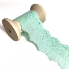 Krajka Heart light mint