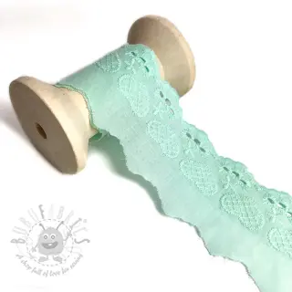 Koronka Heart light mint