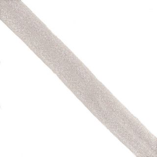 Guma lamówkowa glitter 20 mm nude