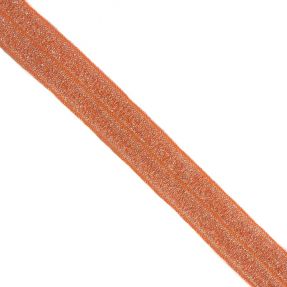 Guma lamówkowa glitter 20 mm orange