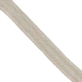 Guma lamówkowa glitter 20 mm sand