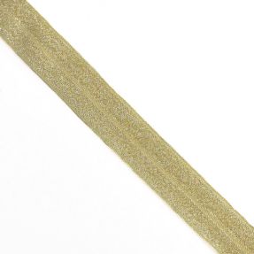 Guma lamówkowa glitter 20 mm yellow