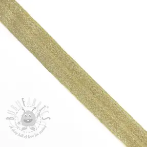 Guma lamówkowa glitter 20 mm yellow